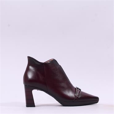 Hispanitas Bangkok Buckle Toe V Cut Boot - Bordeaux Leather